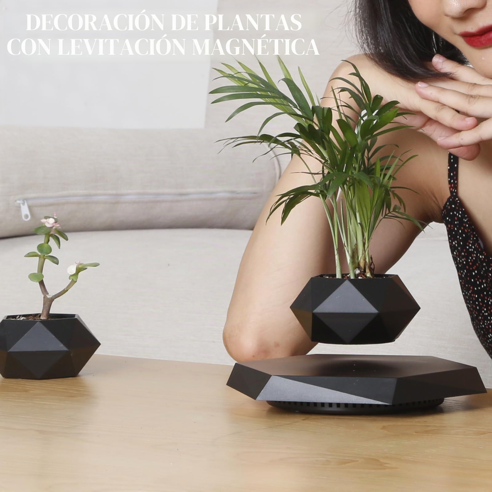 MOOCCI Maceta Flotante levitante, Regalo Ideal para el hogar para Novios, compañeros de Clase para Halloween, Acción de Gracias, Navidad