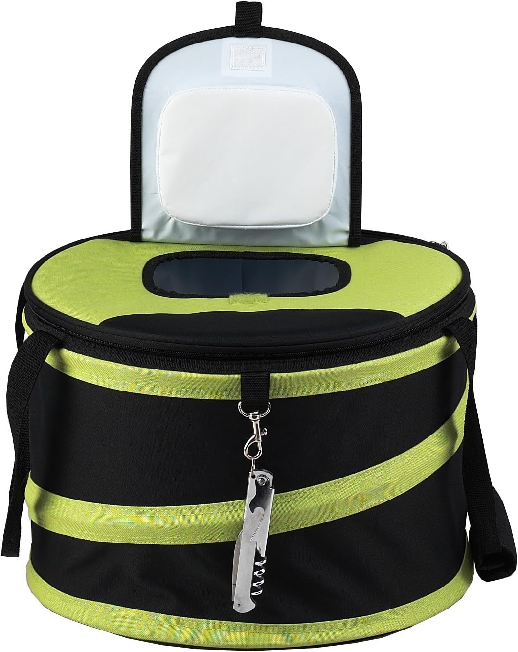 Picnic at Ascot 24 Can Collapsible Cooler -Black/Apple