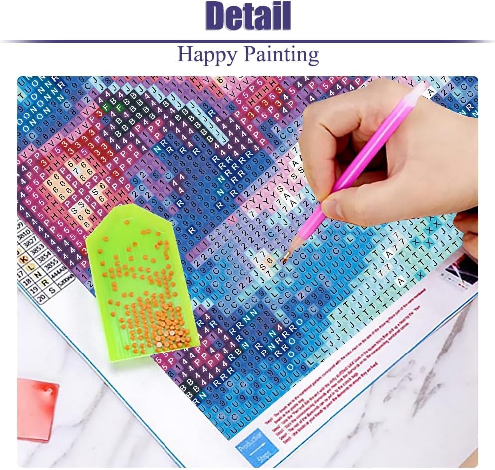 BEAYIOU Beach Diamond Art Painting Kits for Adults - Shell Full Drill Diamond Dots Paintings for Beginners, Round 5D Paint with Diamonds Pictures Gem Art Painting Kits DIY Adult Crafts 12x16inch