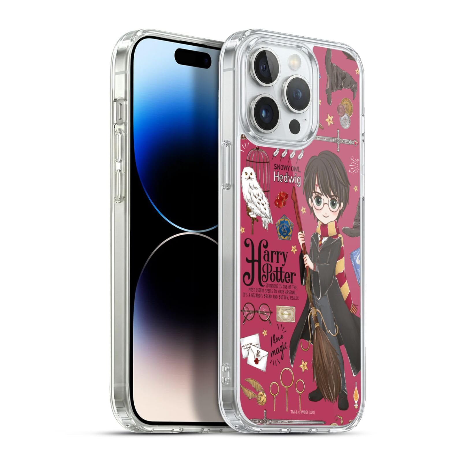 Head Case Designs Licenciado Oficialmente Harry Potter Patrón Luna Reliquias de la Muerte XXXVII Caso Funda de Gel Suave Compatible con Apple iPhone 12 / iPhone 12 Pro — view 107