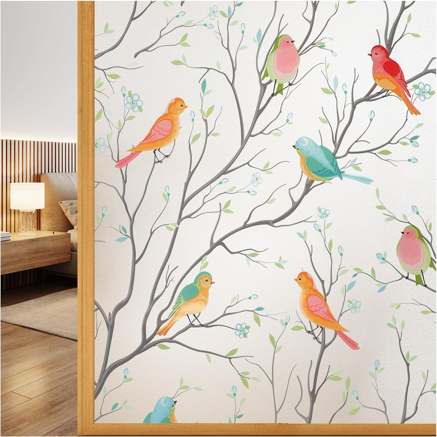 Elton 3D Window Films Privacy Film Self Adhesive Decorative Film for Bathroom Door Window Heat Control Anti UV (Birds) (24X96 Inch) (B083YVML5X) Amazon Price History, Amazon Price Tracker
