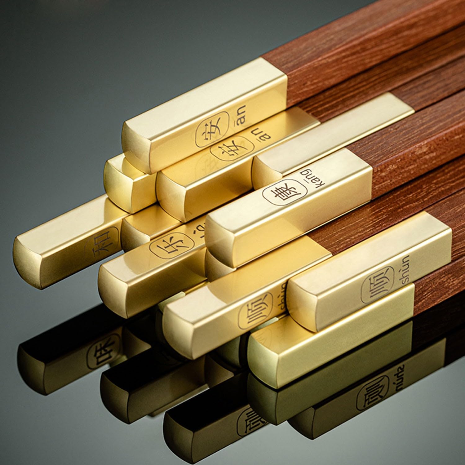 Bacchette Bacchette Bacchette di Legno 10 Doppie Bacchette in scatole Regalo riutilizzabili per Utilizzare Le Bacchette Come Regalo Aziendale(N 25cm)