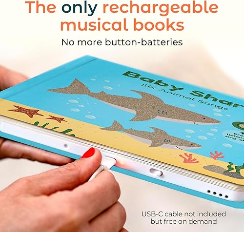 Miniatura 2 de Calis Nursery Rhymes Libros de rimas infantiles Libro Musical (idioma inglés) Presiona, escucha y canta con él. Mejor libro de sonido interactivo