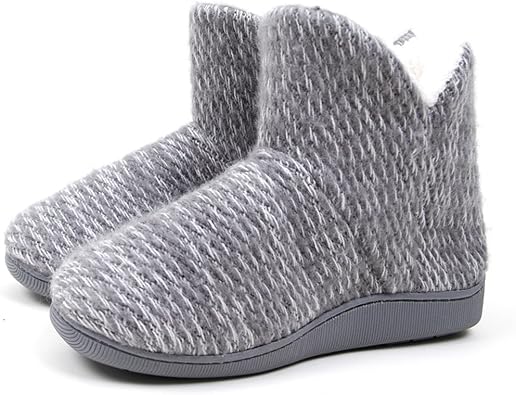 Zapatillas Altas para Ayudar a Las Mujeres de algodón Grueso Invierno casa  Zapatos de Suela Suave Antideslizantes Interiores y Exteriores (Color :  Gris, Tamaño : EUR:40-41) : Amazon.es: Zapatos y complementos
