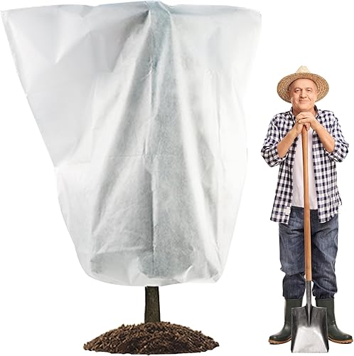 Meekear Paquete de 2 cubiertas para plantas, 7 pies x 6 pies, protección contra heladas de invierno, cubierta de tela de protección para clima frío