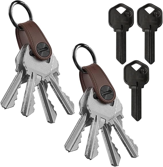 KEY SMART Mini Leather 2-Pack & AirKeys KW1 Black 3-Pack