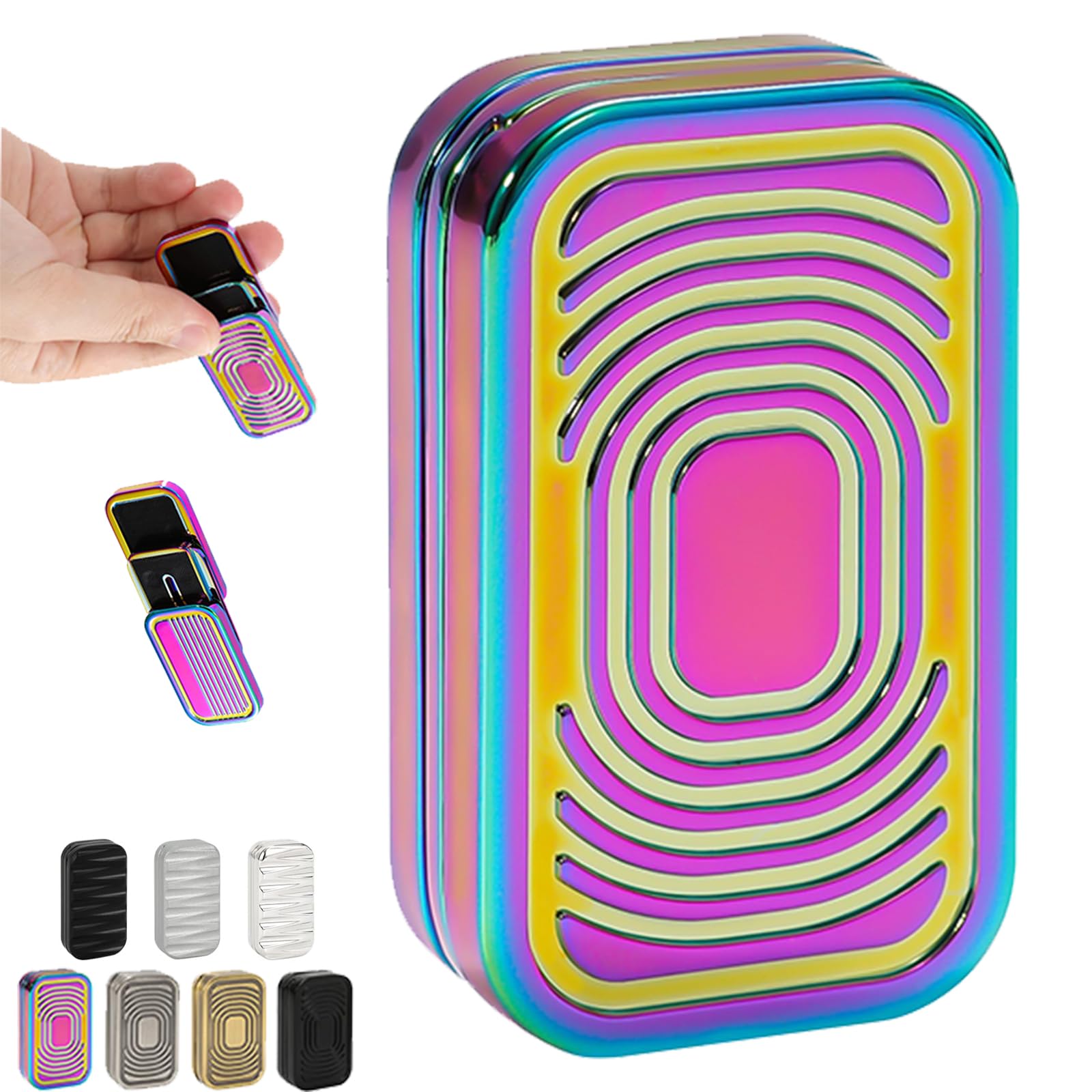 Magnetic Fidget Slider, 3-Layer Metal Fidget Toys for Adults, Color