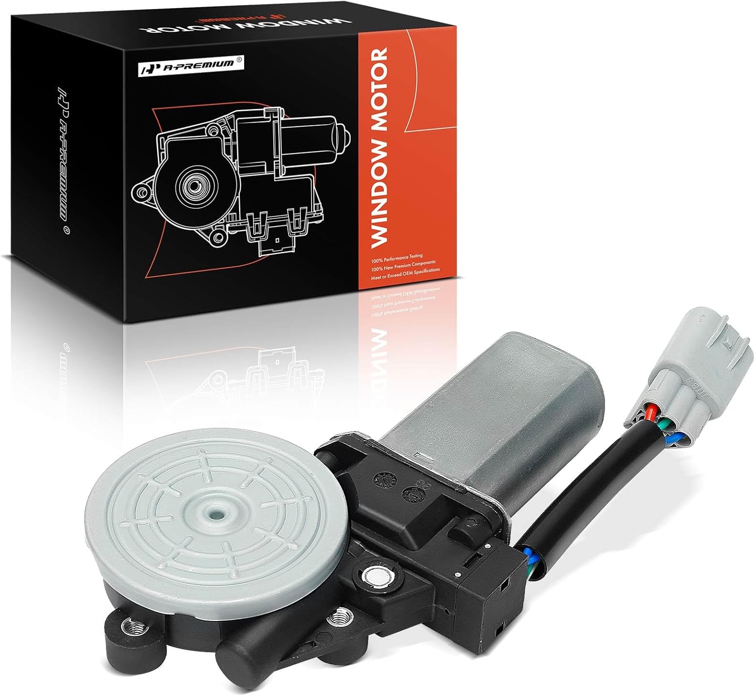 A-Premium Front Left Power Window Lift Motor Compatible with Toyota Land Cruiser 2000-2007 & Lexus LX470 1998-2007, Driver Side, with Anti-Clip Function, Replace# 8572060130, 4710001