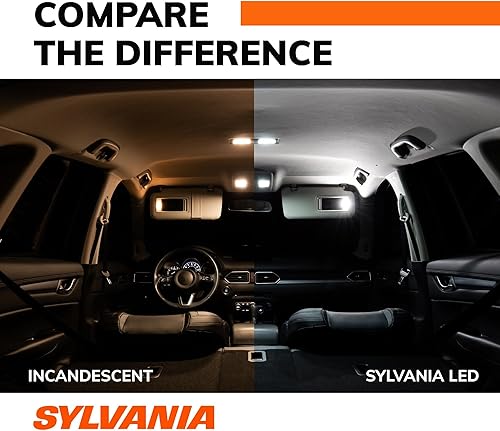 Miniatura 5 de SYLVANIA - Bombilla LED Festoon DE3175 de 31 mm, color blanco, mini, brillante, ideal para iluminación interior - Mapa, cúpula, carga y matrícula