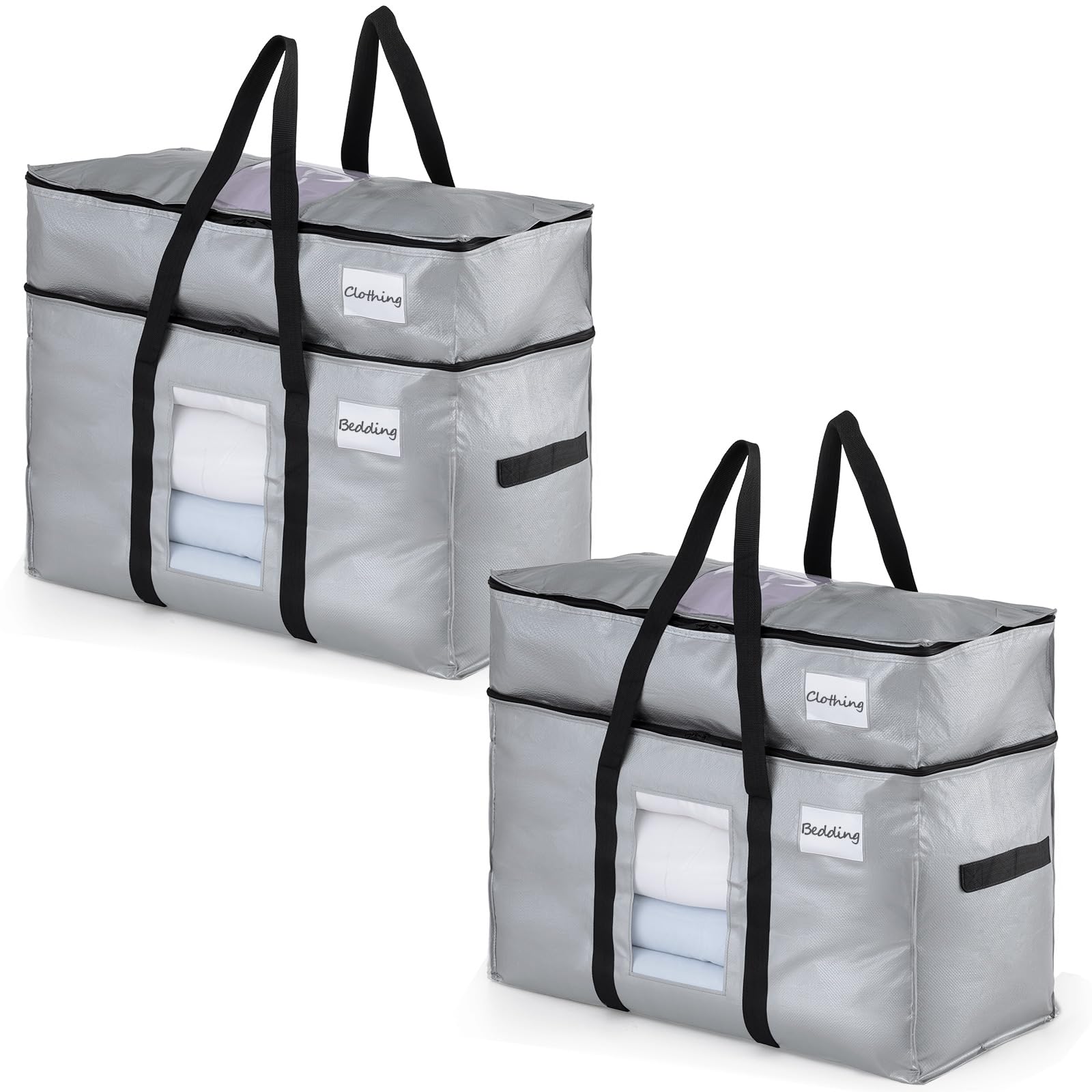 TAILI Double Layer Moving Bags Heavy Duty Extra Large,Moving House Essentials,Strong Handles & Zips,Clothes Storage, Packing
