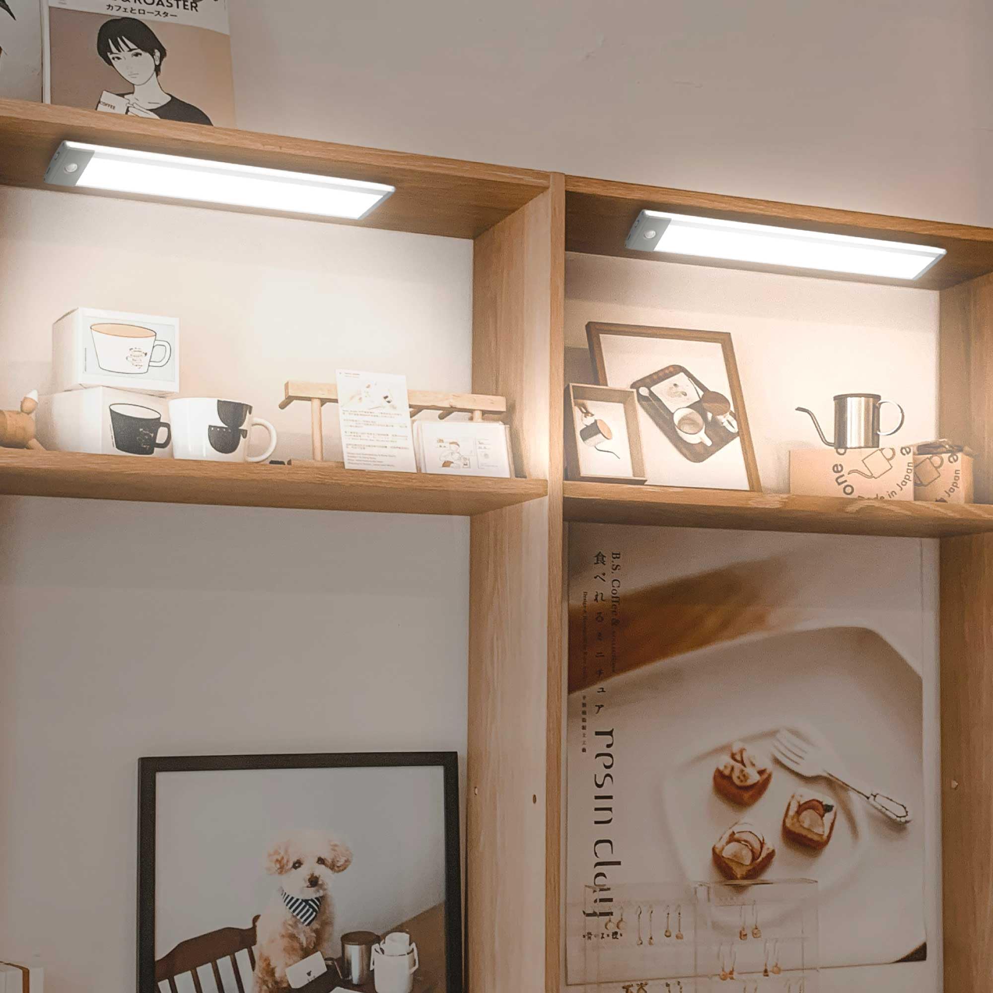 LEPOTEC 54 LED Under Cabinet Light, Pantry, Camper/Caravan, 2500mAh Rechargeable Wireless Motion Sensor Closet Light, Ultra Thin, Glare-Free Lighting for Removable Anywhere (1 Pack)