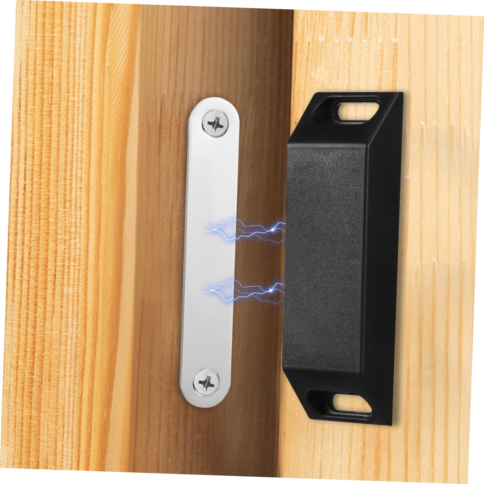 5 Sätze Magnetische Saugschranktür Kleiderschrank Gestell Magnetschrank Riegel Bleiben Schranktürmagnete Magnetverschlüsse Für Schränke Abs Black 6 Stücke * 5