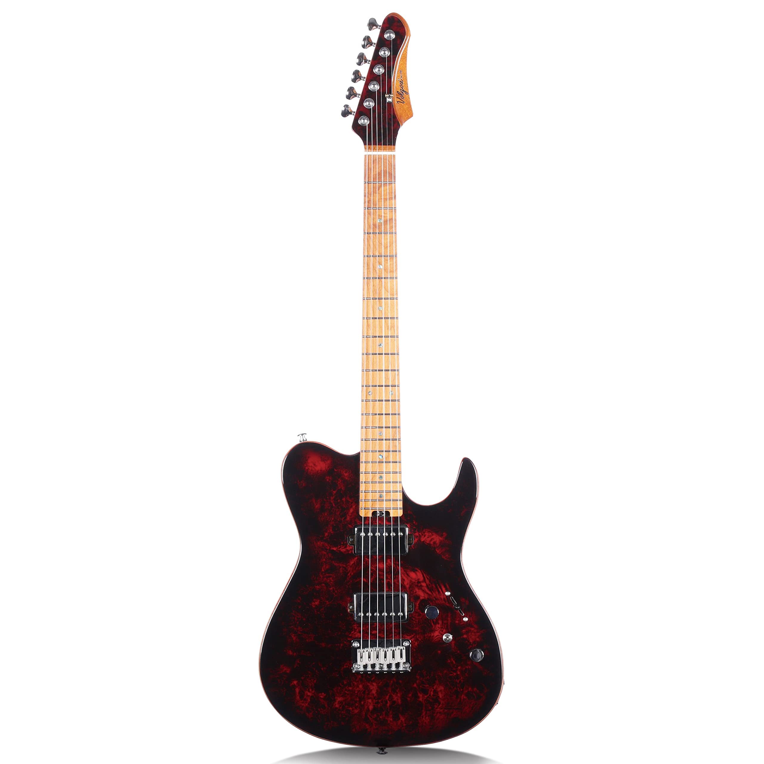 Amazon.com: Volgoa Electric Guitar Burl Wood Look Printed Top