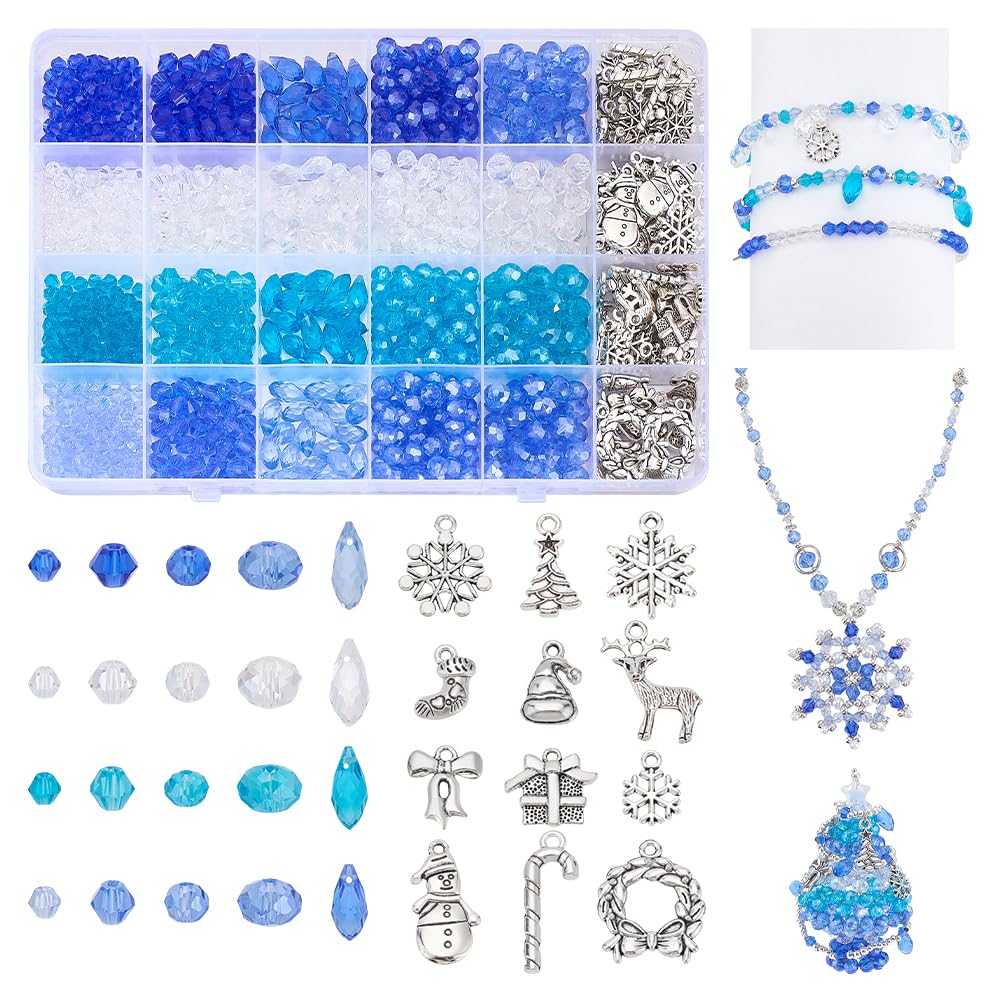 Perles en verre de Noël PH PandaHall pour créer des cadeaux de bijoux faits main uniques