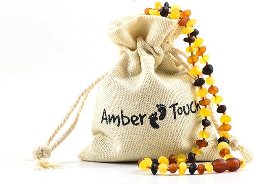 Miniatura 5 de Collar de ámbar báltico RAW y pulsera de ámbar ámbar natural de la región báltica ámbar genuino 13 pulgadas y 55 pulgadas