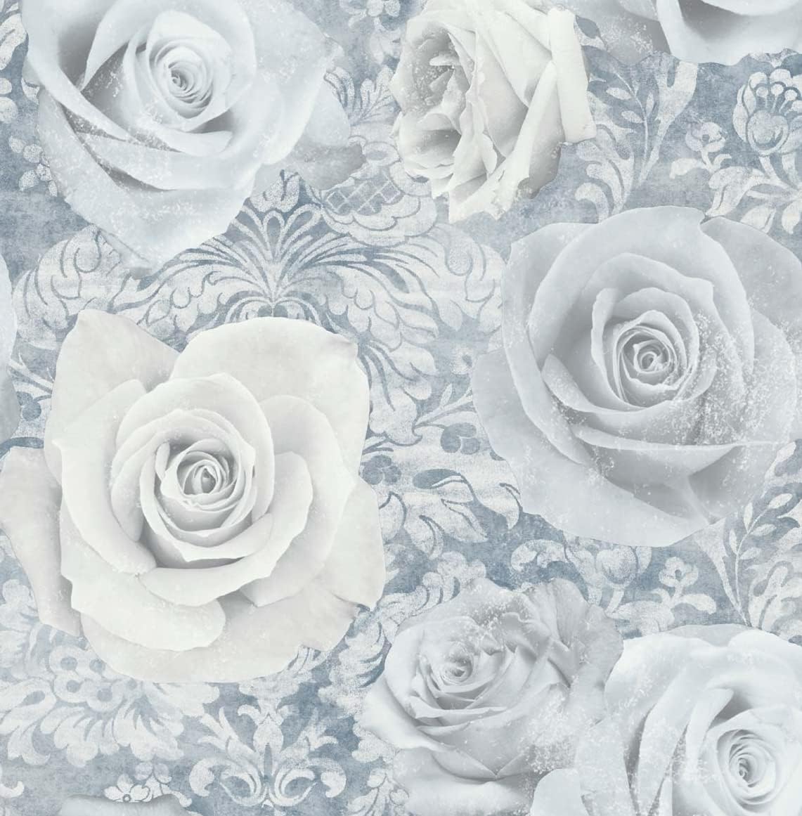 NextWall Reverie Floral Peel and Stick Wallpaper (Blue)