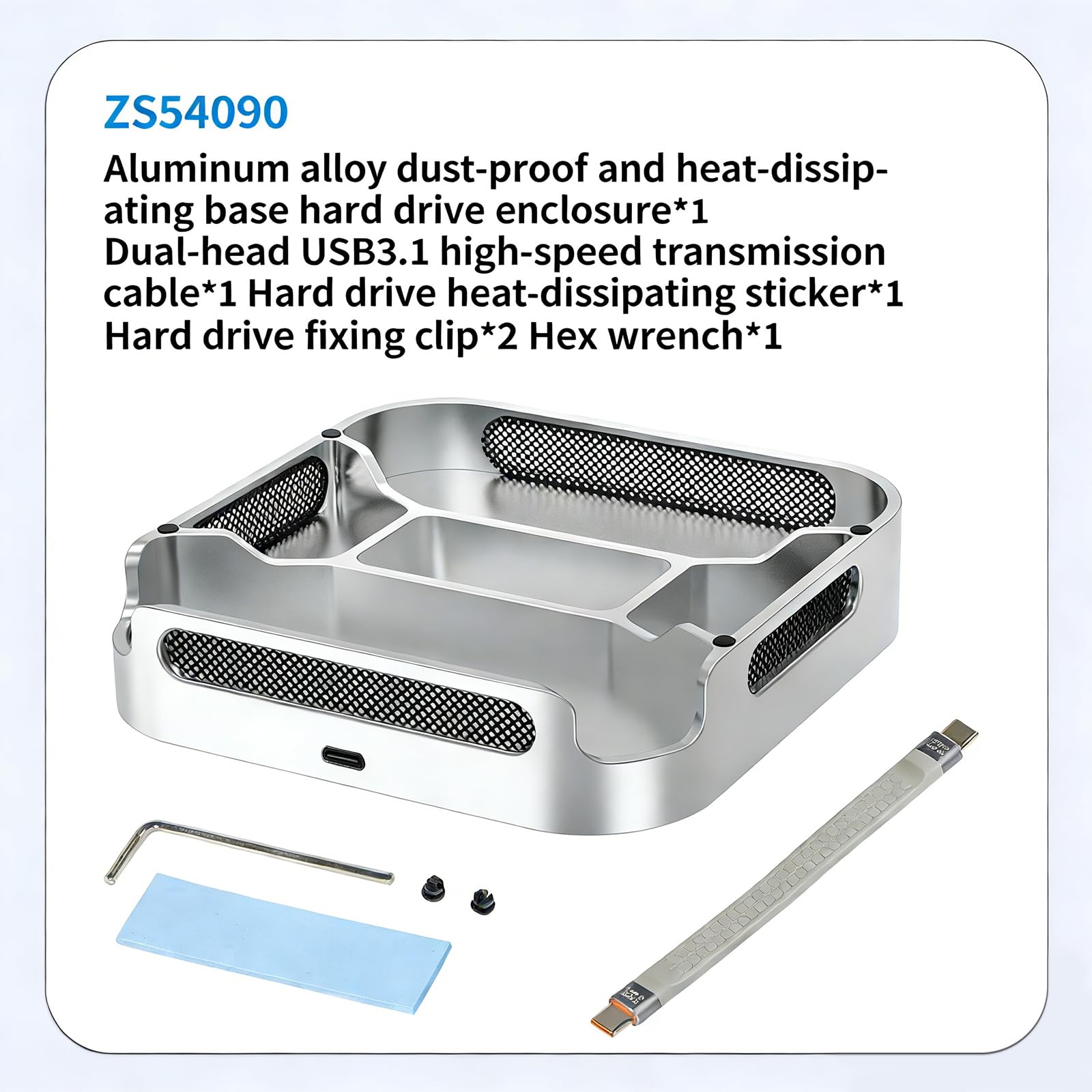 Base in alluminio per piccoli computer con spazio di archiviazione in due posizioni e sollevamento da 20 mm per un migliore flusso d'aria Supporto verticale per laptop portatile per scrivania