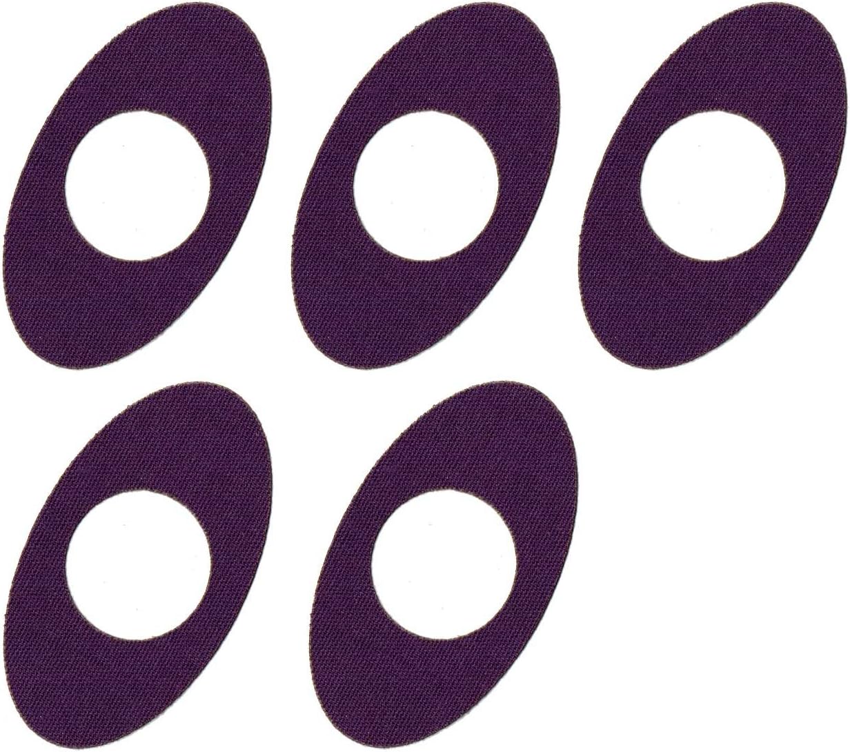 5 Oval Tapes Sticker for Freestyle Libre Sensor (purple)
