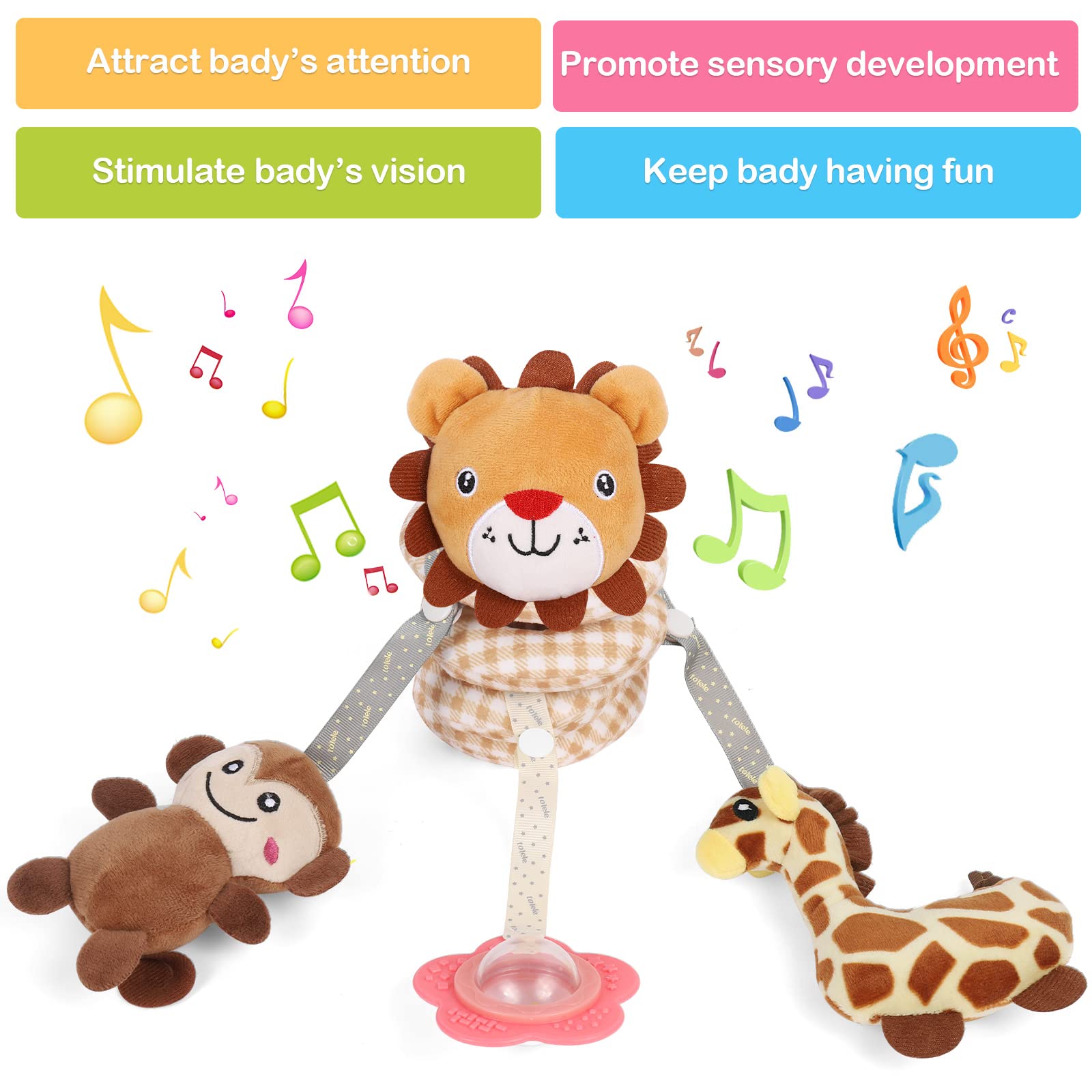 Jouets De Landau En Spirale Pour Bébés, Jouet De Siège D'auto Pour Bébé