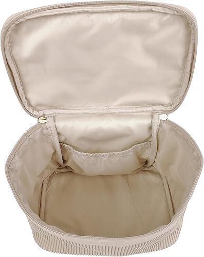 Miniatura 5 de Bolsa de cosméticos y artículos de tocador estilo ORB, CB302BG-Lines-Beige