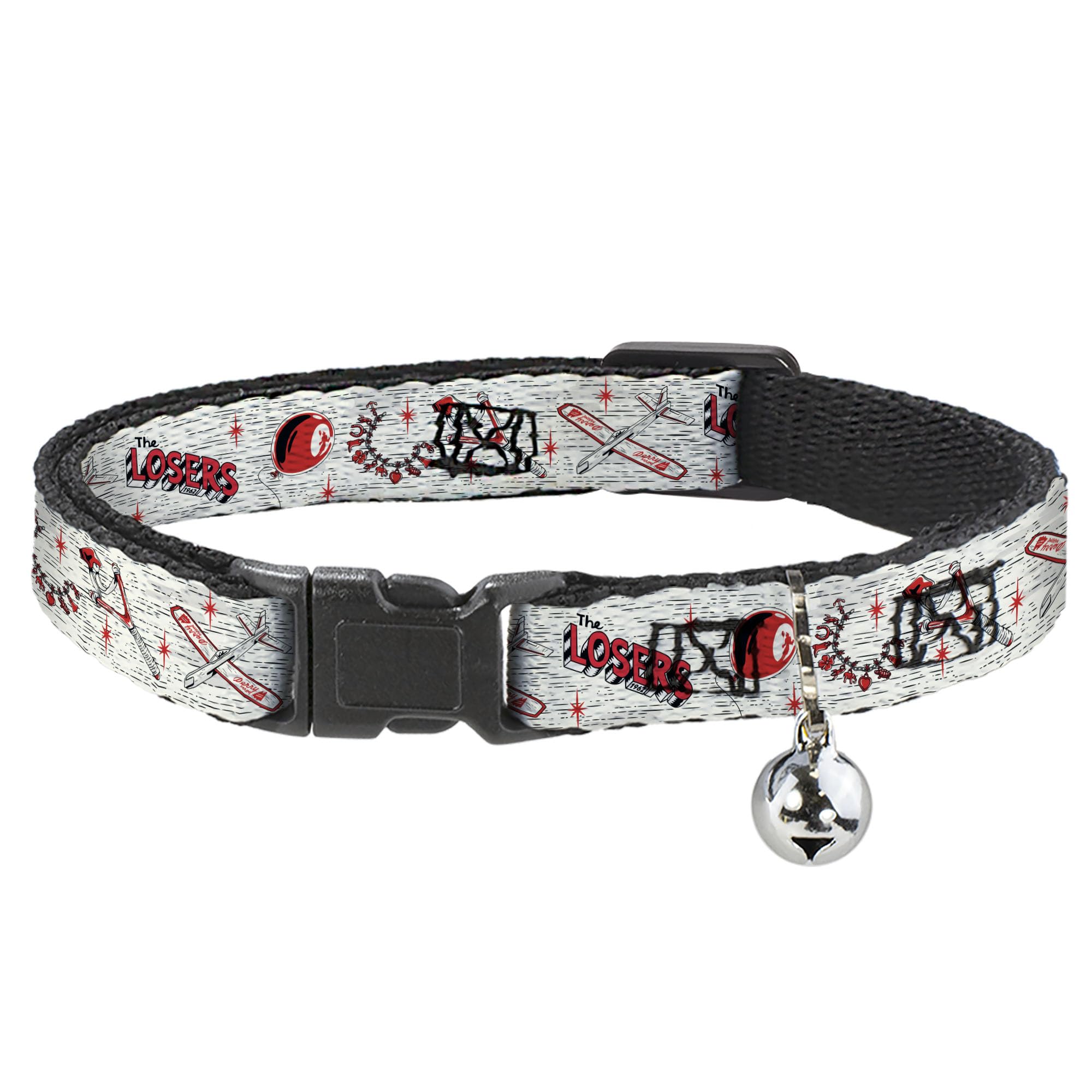 Collar de gato Warner Bros It Welcome to Derry ajustable con cascabel seguro de 21-30 cm