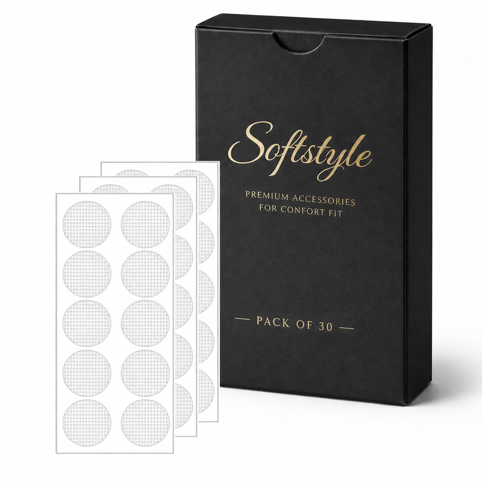 Invisible Earlobe Support Patches Stickers Closer Tape for Heavy Earrings & Big Hole Ear (Transparent - Pack of 30)-image-22