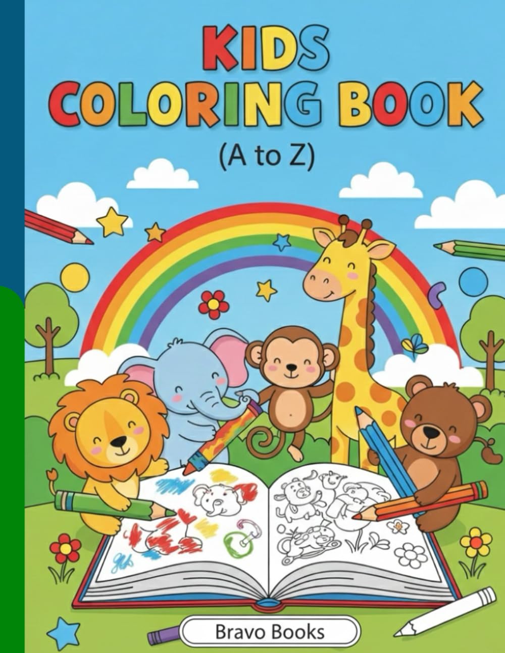 A to Z Animal Coloring Book for Kids Ages 3-6 | Fun Alphabet Learning with Cute Animals