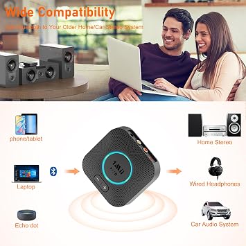 1Mii B06S Bluetooth 5.3 Receiver for Hi-Fi Music Streaming System