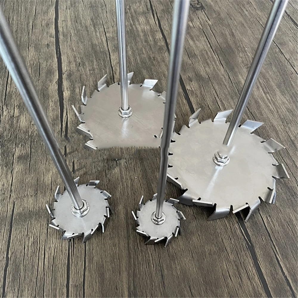 Asta di agitazione sopraelevata, Set di bacchette di agitazione con disco di dispersione in acciaio inossidabile Lab 304 da 3 a 12 cm(10cm disk with rod)