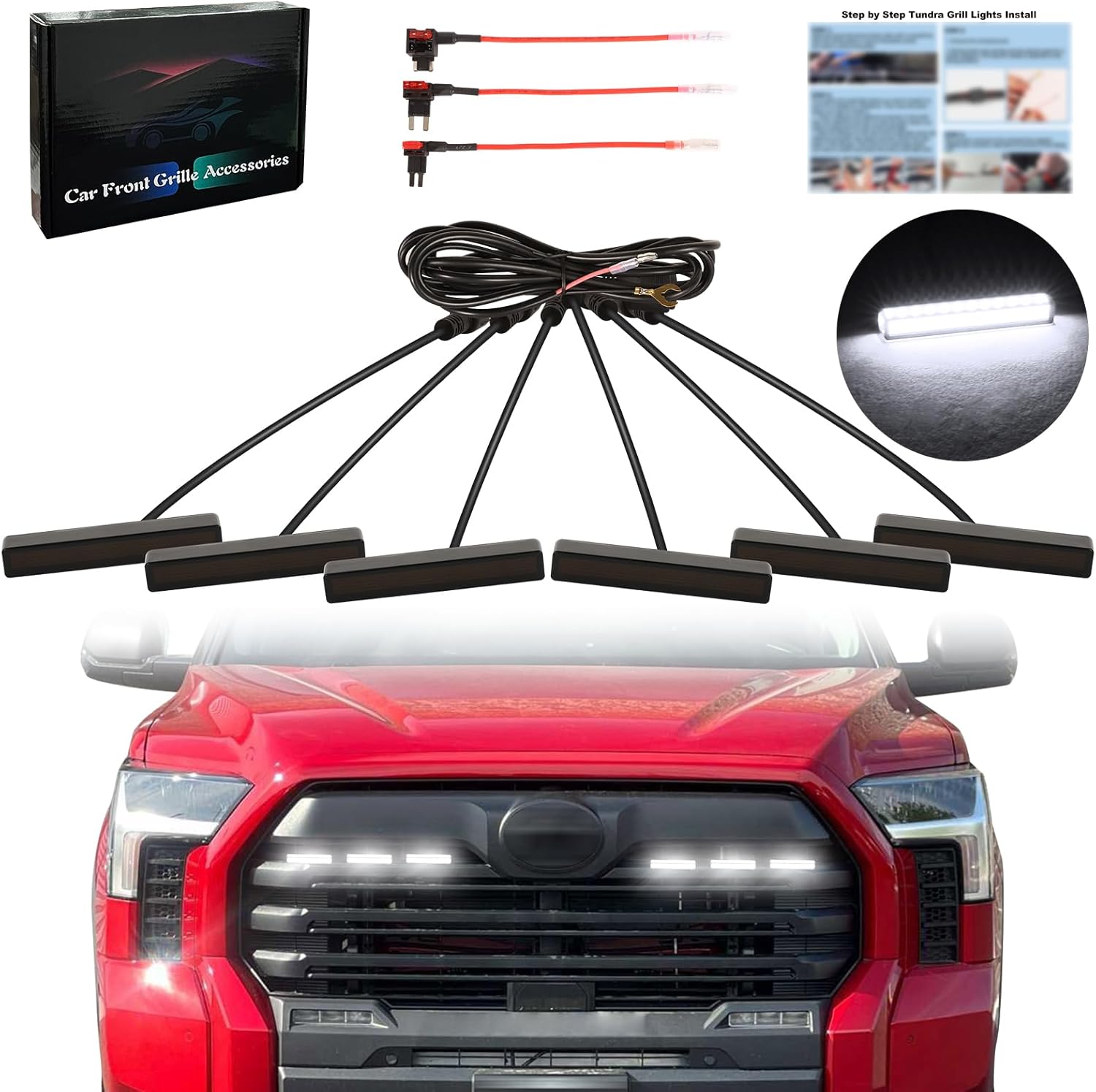 Amazon.com: Grill Led Lights for vehicles 2022 2023 2024 Toyota Tundra ...