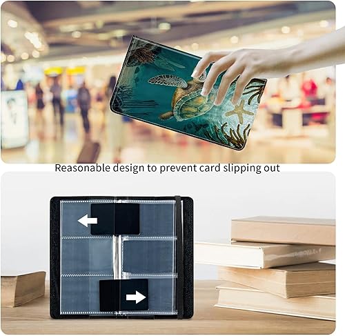 Miniatura 10 de Soporte para tarjetas de crédito, organizador de tarjetas de visita con capacidad de 240 tarjetas para hombres y mujeres, ideal para negocios,