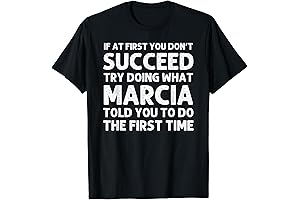 Personalized Birthday Funny Christmas Joke T-Shirt: Marcia Edition