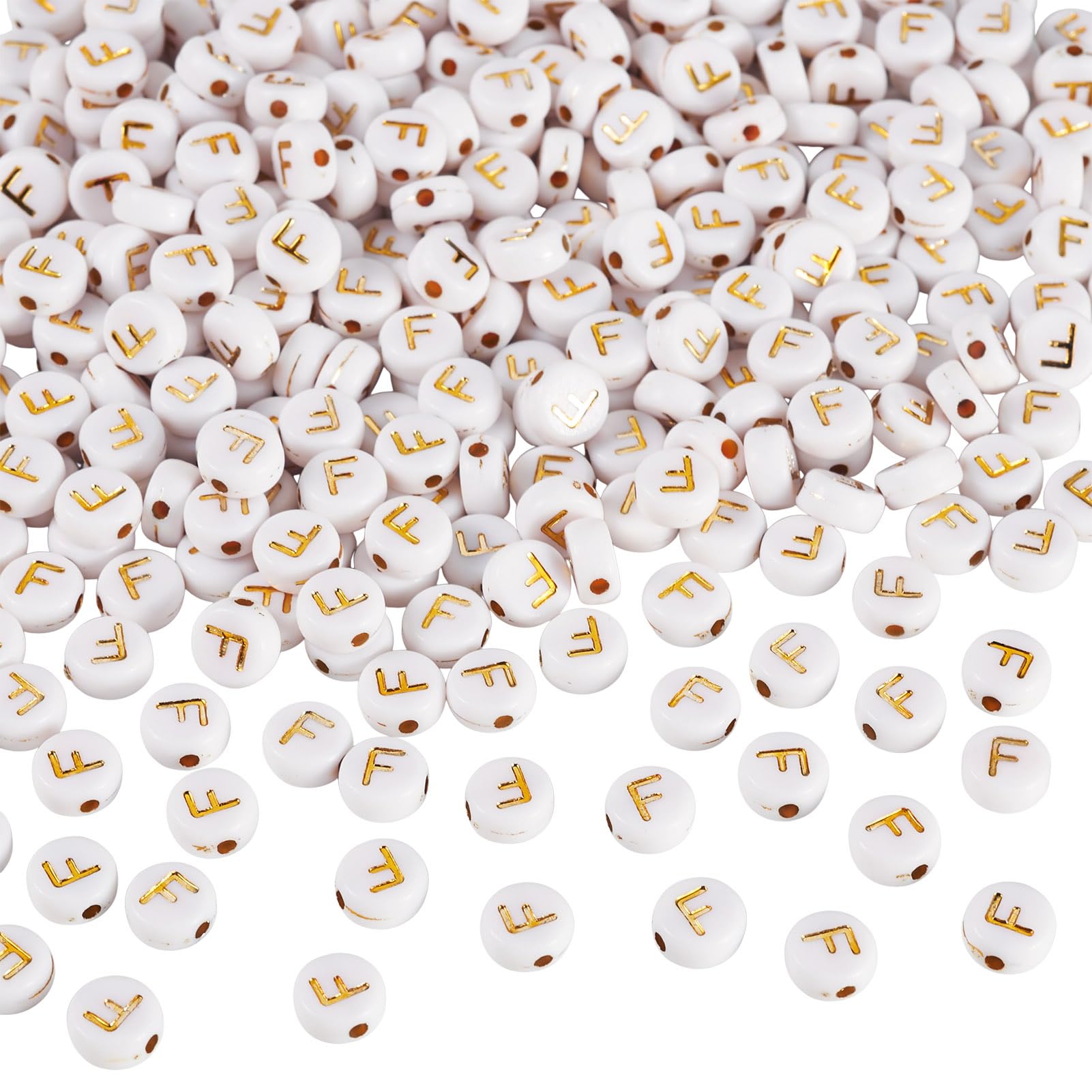 500Pcs Letter Beads 4x7mm for Bracelet Making Alphabet Beads for Jewelry Making Kit Letter Pony Bead Acrylic Preppy Bead for DIY Necklace Earring Jewelry Supplies