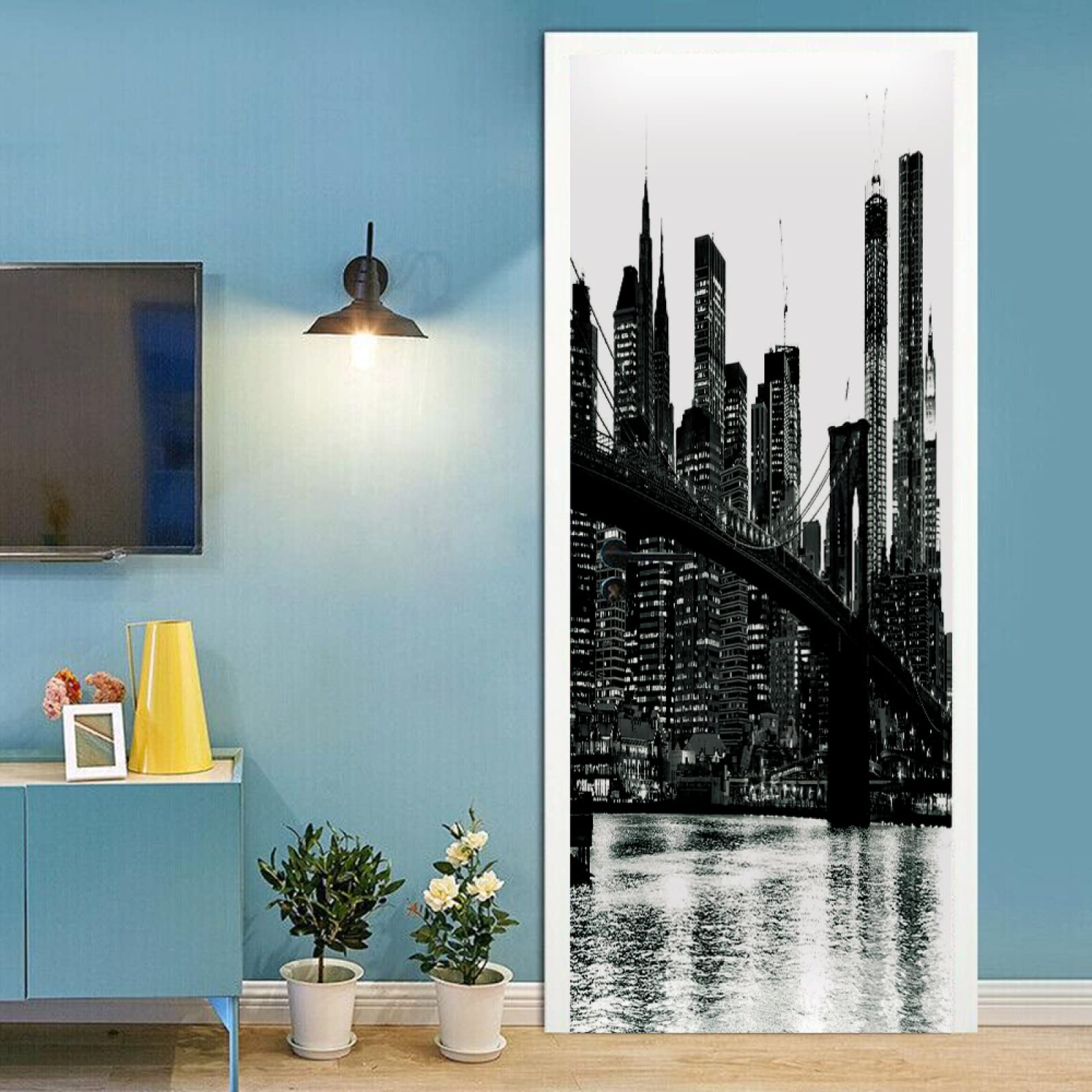 3d Adesivi Per Porte Porta In Legno Murale Autoadesivo Decorazione Della Casa Adesivi Murali Camera Da Letto Soggiorno Adesivi Artistici