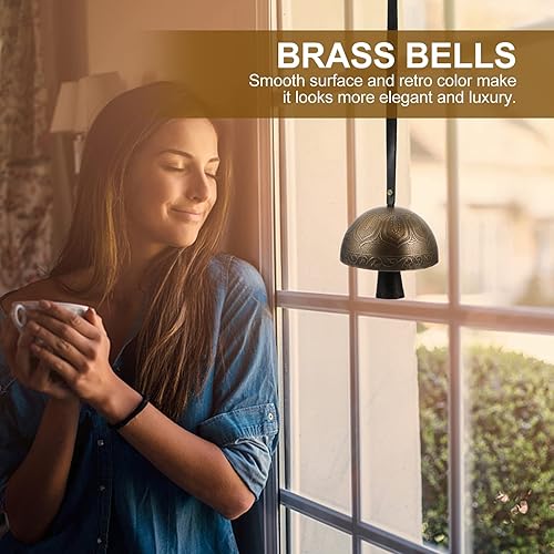 Miniatura 3 de BESPORTBLE Caballo de vaca ovejas pastoreo campanas de cobre grandes campanas de latón ganado granja animal fuerte bronce campana mascota antirrobo