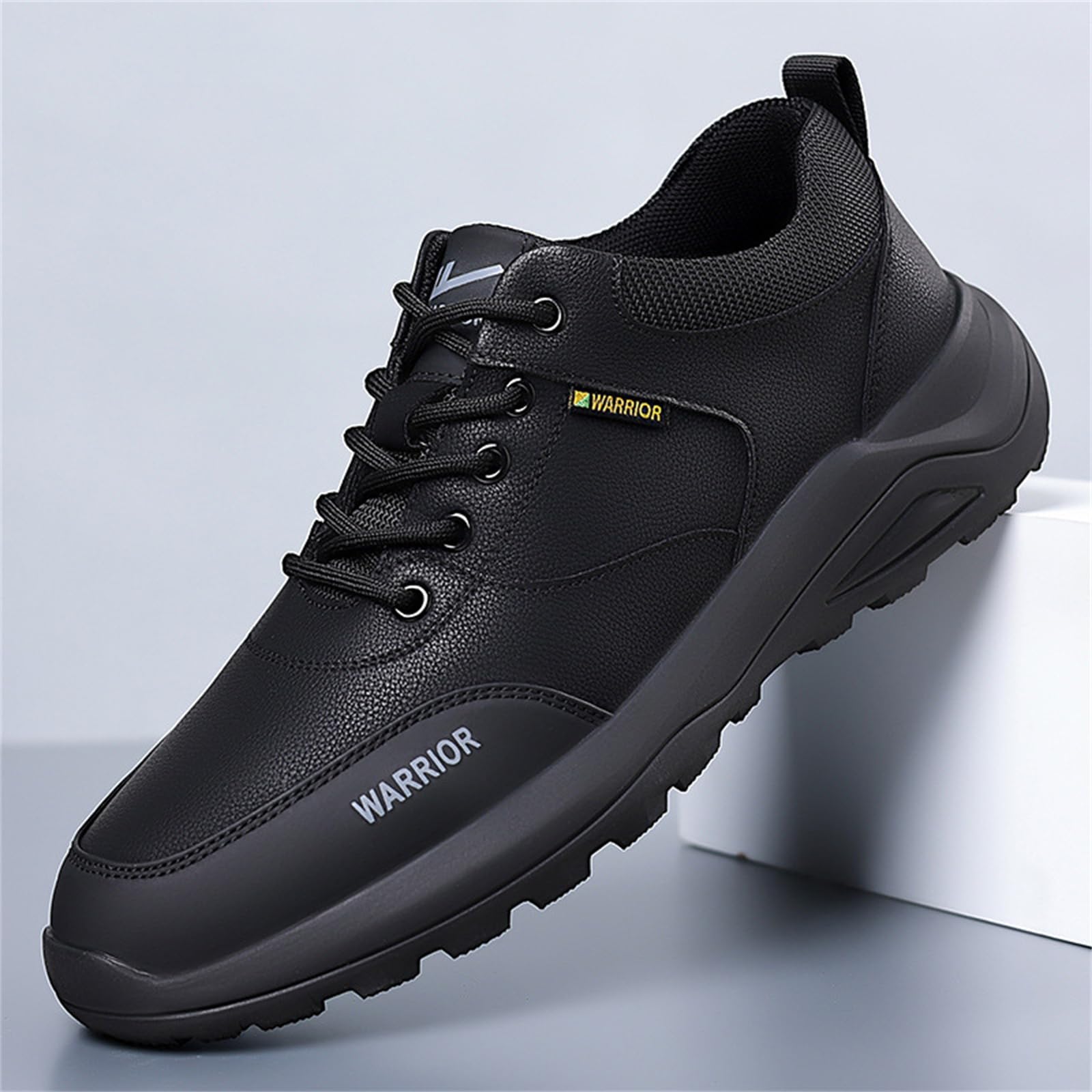 JiuQing Męskie skórzane trampki Casual Business Dress Shoes Wygodne buty do chodzenia z miękkim dnem