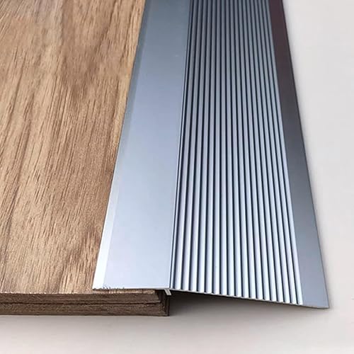 Miniatura 9 de Tira de umbral de transición de piso de aluminio, tira de puerta de transición, borde de puerta para pisos laminados de vinilo de madera, rampa para