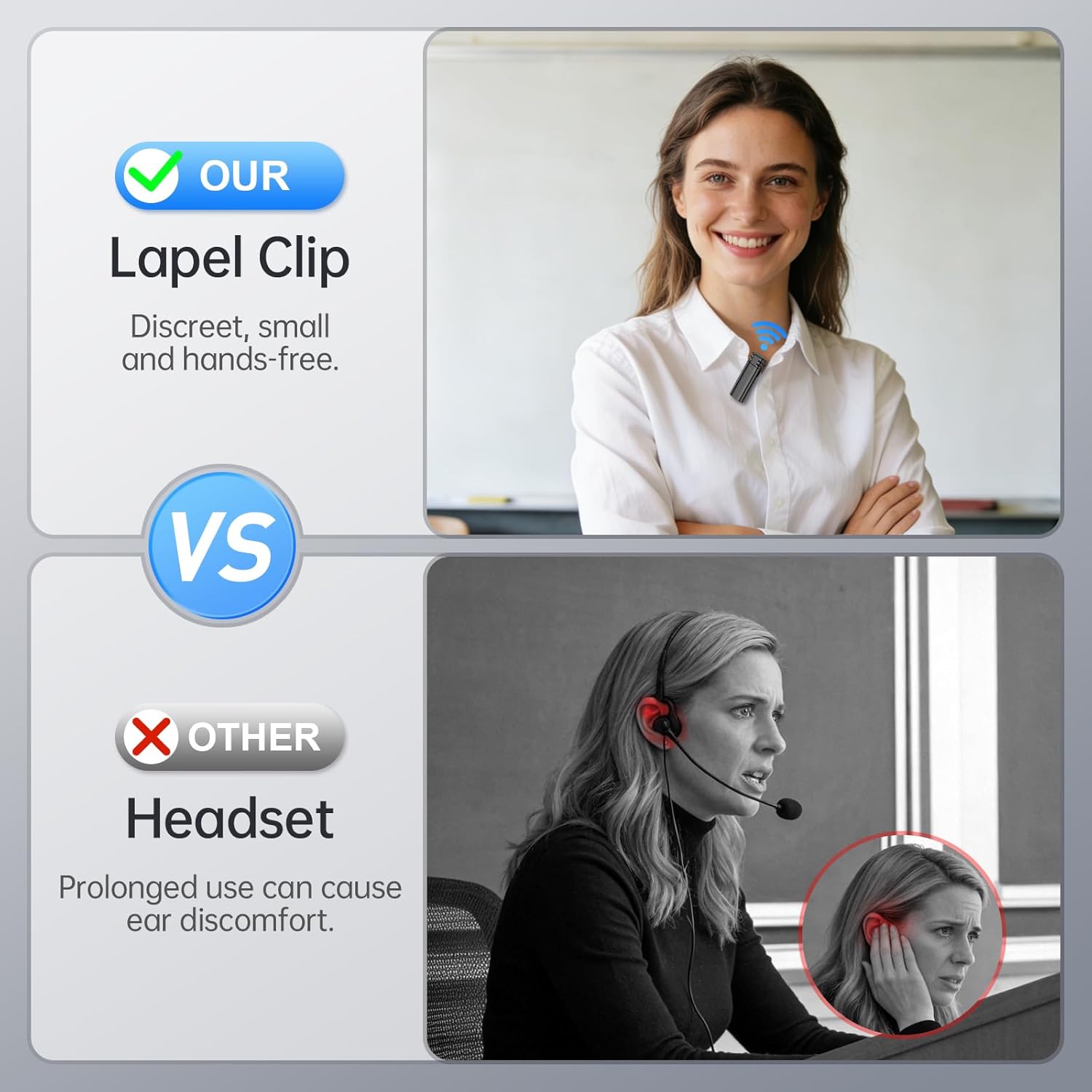 Moman Voice Amplifier for Teachers with Wireless Lavalier Microphone, Zero Whistling, Low Latency, Portable Meagaphone Speaker Mic for Classroom Meeting