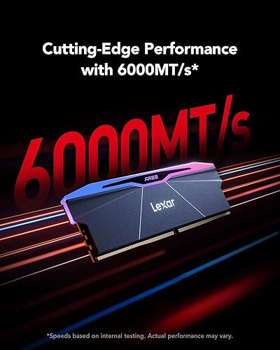 Miniatura 3 de Lexar ARES Gen2 RGB DDR5 RAM 64 GB Kit (2 x 32 GB) 6000 MHz CL30, memoria de escritorio UDIMM de 288 pines, memoria de computadora para juegos de