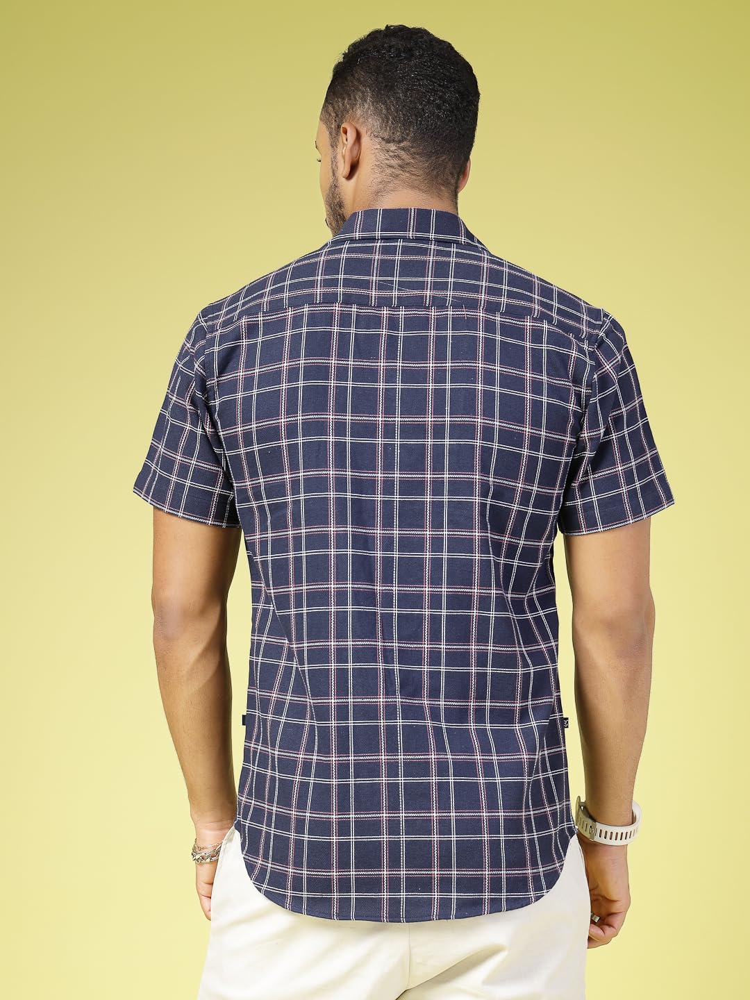 Rigo Cotton Check Shirt for Men | Soft Textured Summer Essential with Cuban Collar Shirt for Men | Half Sleeves, Slim Fit Shirt for Men offers donot miss 7 Rigo Cotton Check Shirt for Men | Soft Textured Summer Essential with Cuban Collar Shirt for Men | Half Sleeves, Slim Fit Shirt for Men offers donot miss