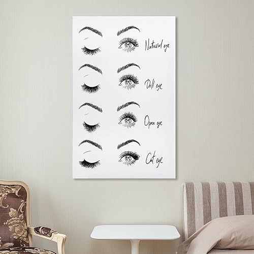 Miniatura 7 de SEJAS Estampado de pestañas, maquillaje, decoración de pared, regalo esteticista, paquete de pestañas, pósteres de lienzo de moda, impresiones de