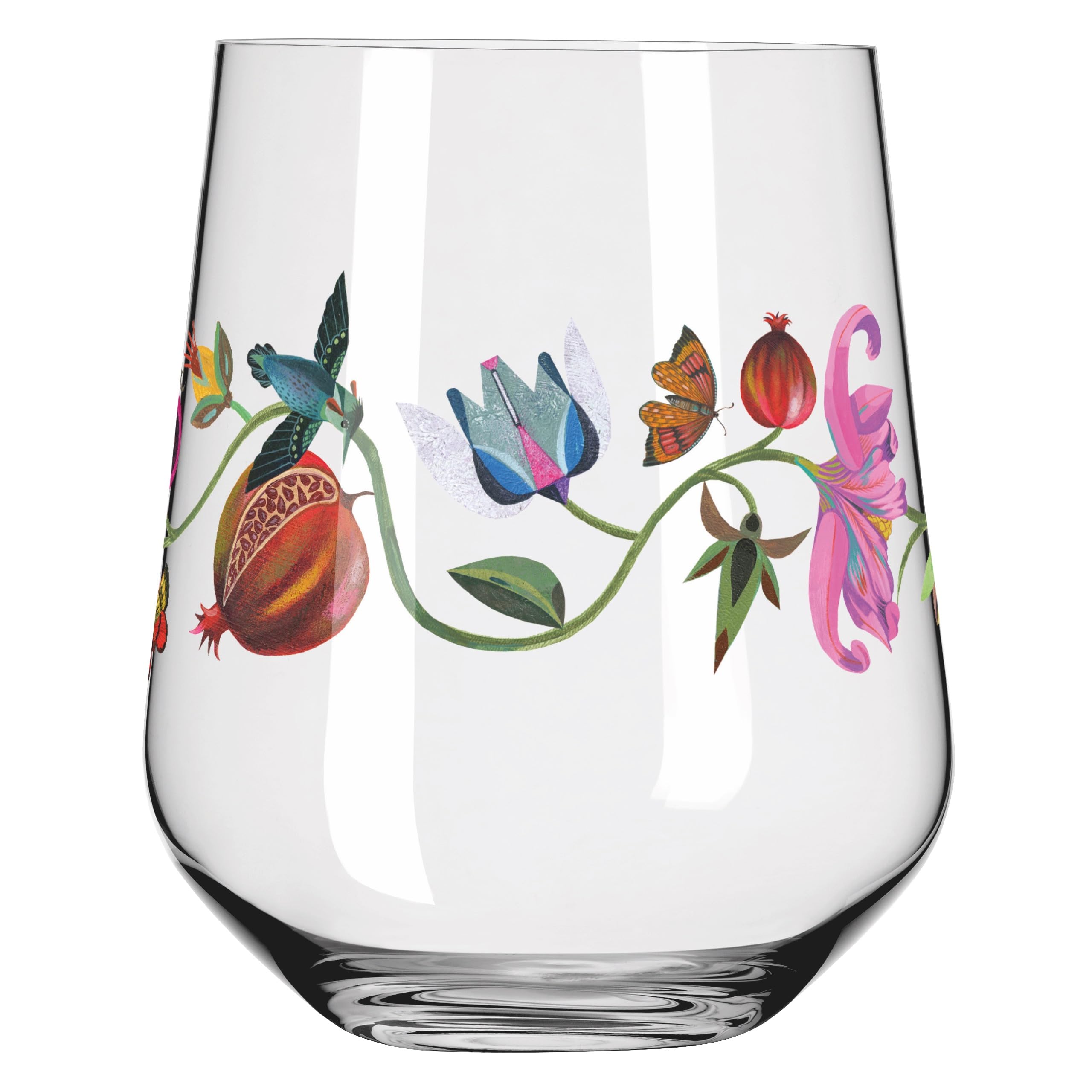 RITZENHOFF 3891002 Bicchiere da gin - 700 ml - Set di 2 bicchieri - Serie Botanic Lights - Motivo estivo - Made in Germany