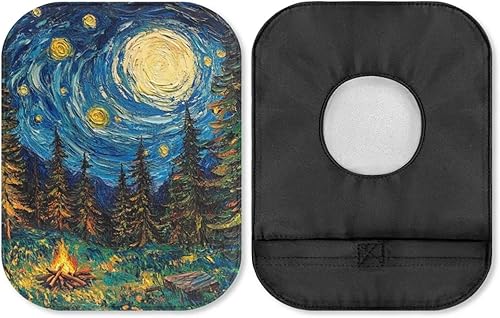 Fundas para bolsas de ostomía, fundas ligeras para bolsas de colostomía para mujeres y hombres galaxia estrellado