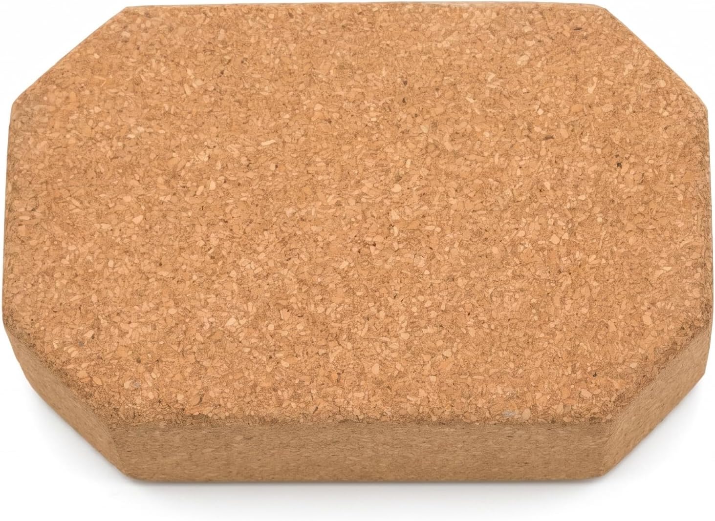 Octagonal Cork Yoga Block, High Density Natural Cork Yoga Brick for Support & Balance, Ergonomic Non-Slip Yoga Prop for Stretching, Pilates, and Meditation, Sustainable & Firm Support