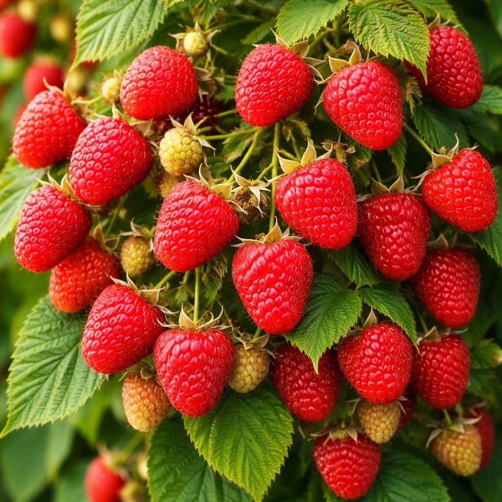 Live Berry Starter Plant Variety Pack - Complete Garden - 1 Year Seedlings of Each BlackBerry, Grape, Raspberry, and Blueberry. Plus 5 Rootstock Strawberries.