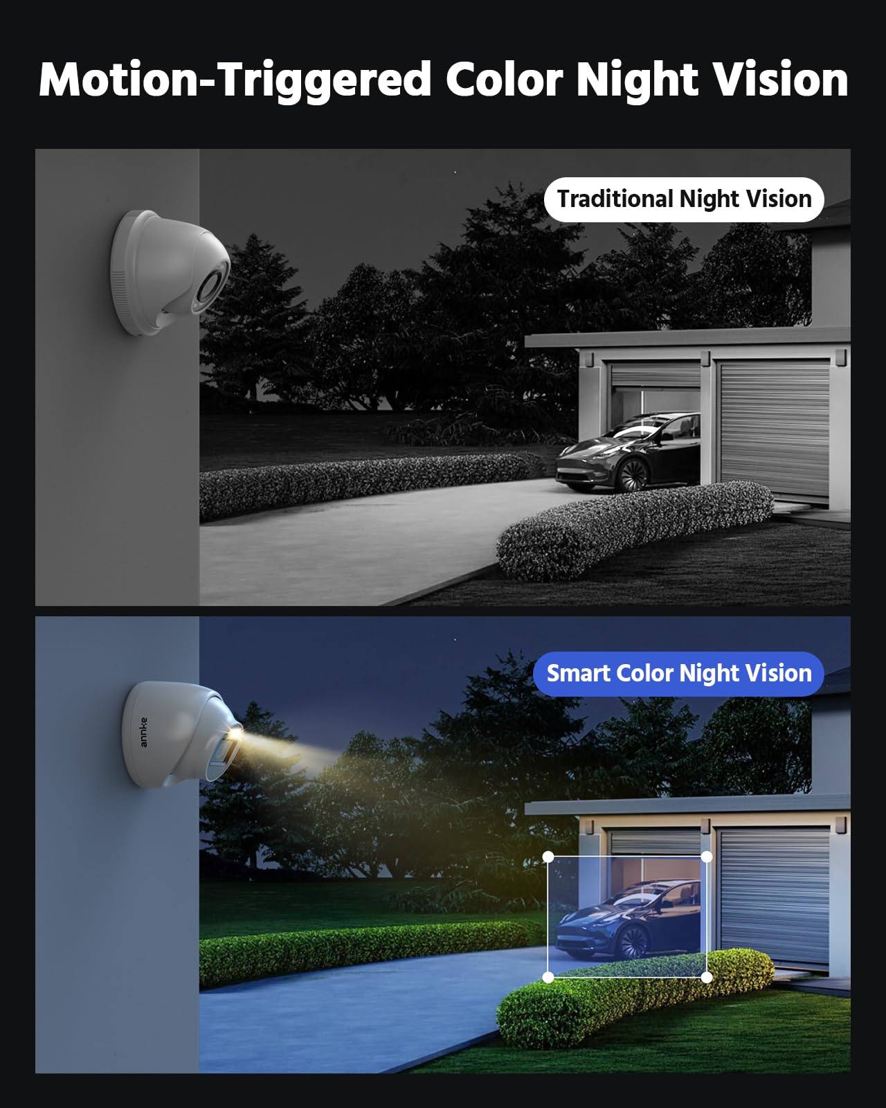 ANNKE 1080P Kit Videosorveglianza Esterno, 16CH 3K Lite H.265+ DVR con Hard Disk 8TB, 12x Telecamere con Visione Notturna a Colori, Rilevamento Persone/Veicoli, Allarme Email con Immagini, IP67