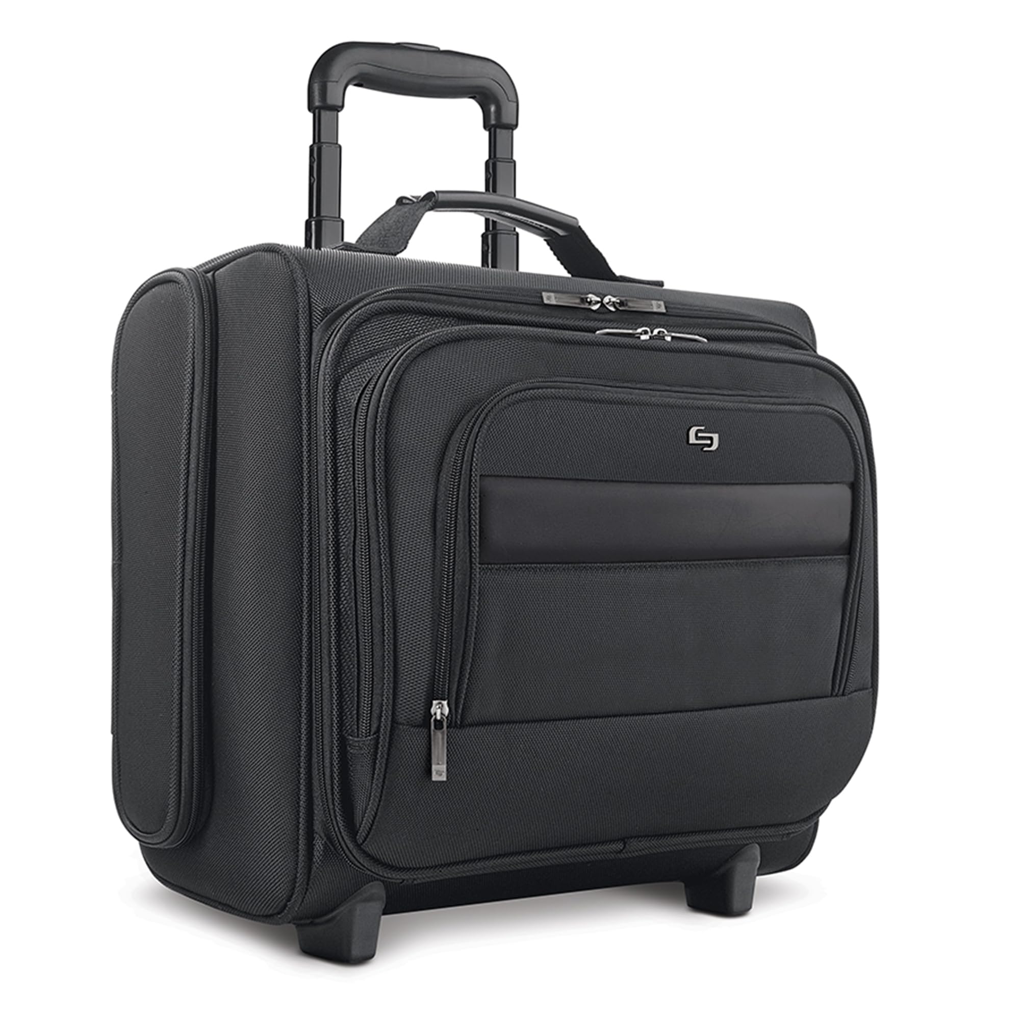 Solo New York Rolling Overnighter Catalog Case with Wheels - Roller Laptop Bag, Wheeled Briefcase for Women & Men, Carry On Size for Travel, Fits 15.6