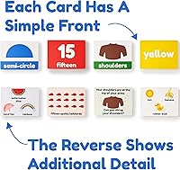 Vista 9 de My First - Tarjetas flash para niños pequeños, 101 tarjetas, 202 lados, aprende formas, números, colores, partes del cuerpo, conteo, letras y más