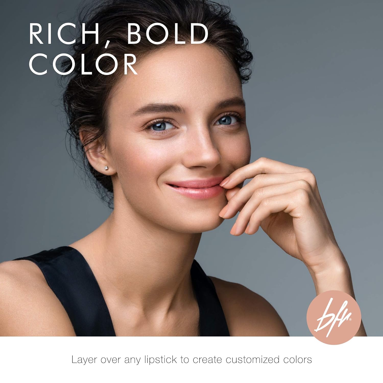 Beauty For Real Lip Gloss + Shine, Light My Fire - Opaque Everyday Red - Non-Sticky Plumping & Hydrating Gloss - Light & Mirror In Cap - Contains Marine Collagen - 0.15 fl oz - Image 5