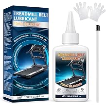 AstraVox 3.38 Fl Oz Treadmill Lubricant for Belt, 100% Silicone Lube | Treadmill Oil with Applicator Tubes for Walking Pad, Elliptical Trainers, Stair Climbers, Exercise Bikes, Home Use or Fitness